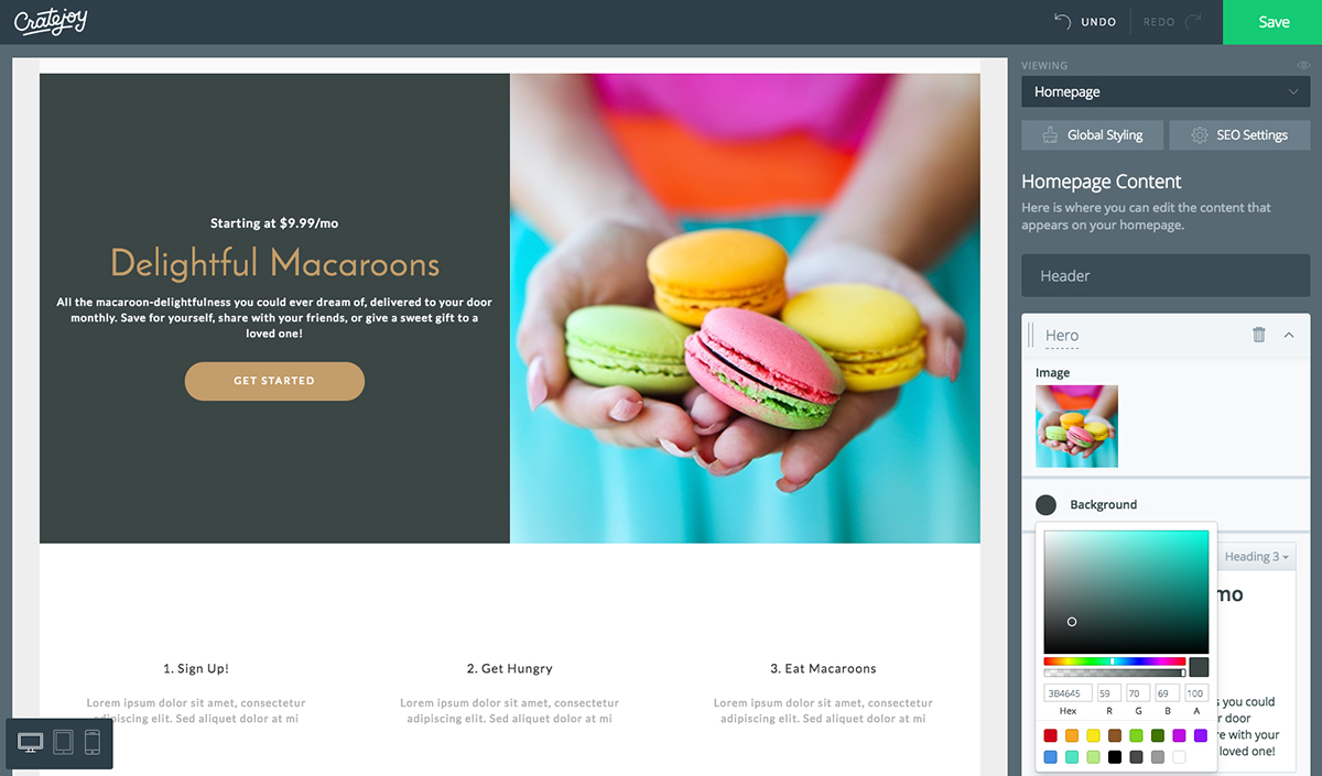 Cratejoy Designer